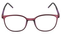 Female Square Spectacle Frames. Matte Purple Color Rim. Size-MEDIUM.