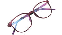 Female Square Spectacle Frames. Matte Purple Color Rim. Size-MEDIUM.