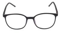 Unisex Square Spectacle Frames. Glossy Black Color Frame. Size-MEDIUM.