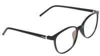 Unisex Square Spectacle Frames. Glossy Black Color Frame. Size-MEDIUM.