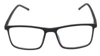 Unisex Rectangular Spectacle Frame. Glossy Black Color Frame. Size-MEDIUM.