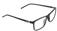 Unisex Rectangular Spectacle Frame. Glossy Black Color Frame. Size-MEDIUM.