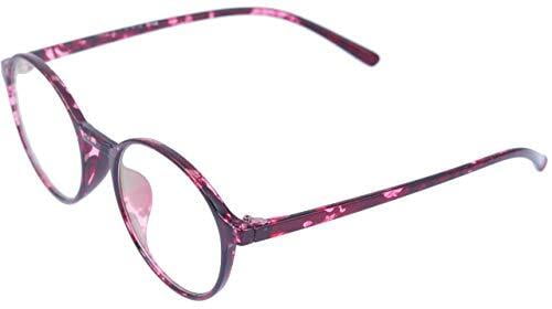 Unisex Round Thin Medium Spectacle Frame. Red & Transparent Frame Unisex Round Thin Medium Spectacle Frame. Red & Transparent Frame