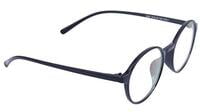 Unisex Round Thin Medium Spectacle Frame. Matte Black Color Frame.