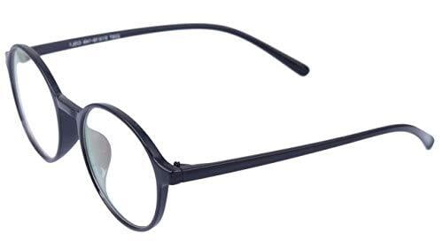 Unisex Round Thin Medium Spectacle Frame. Matte Black Color Frame.