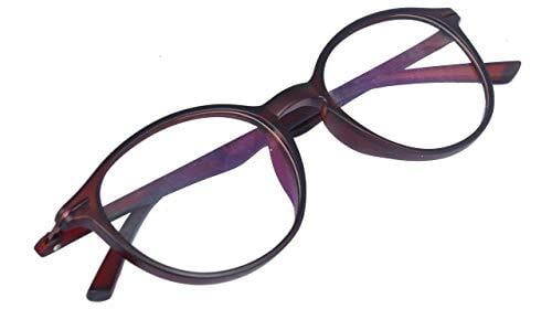 Soigné Unisex Oval Medium Spectacle Frame.Matte Brown Soigné Unisex Oval Medium Spectacle Frame.Matte Brown
