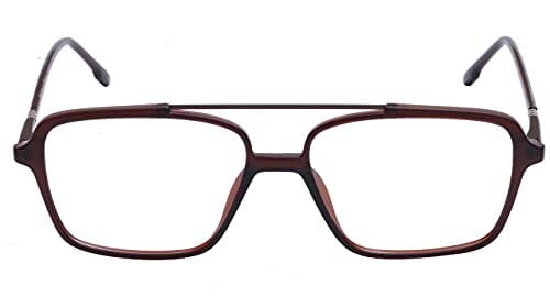 Soigné Unisex Large Rectangular Specs Frame. Matte Brown Soigné Unisex Large Rectangular Specs Frame. Matte Brown
