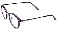 Soigné Unisex Large Round Spectacle. Matte Red & Black