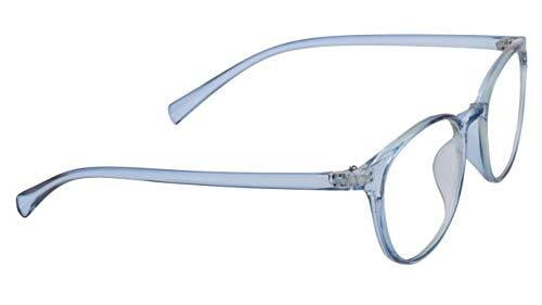 Unisex Medium Full Rim Round Spectacle Frame. Blue Frame Unisex Medium Full Rim Round Spectacle Frame. Blue Frame