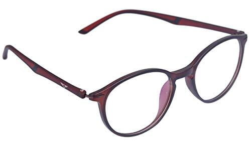 Soigné Unisex Oval Medium Spectacle Frame.Matte Brown Soigné Unisex Oval Medium Spectacle Frame.Matte Brown