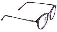 Soigné Unisex Large Round Spectacle. Matte Red & Black