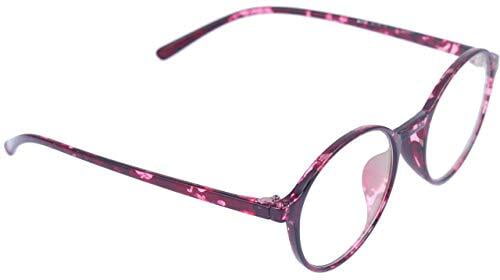 Unisex Round Thin Medium Spectacle Frame. Red & Transparent Frame Unisex Round Thin Medium Spectacle Frame. Red & Transparent Frame