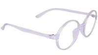 Unisex Round Large Spectacle Frames. Transparent Color Frame.