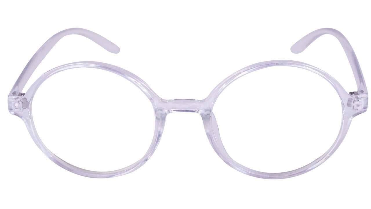 Unisex Round Large Spectacle Frames. Transparent Color Frame. Unisex Round Large Spectacle Frames. Transparent Color Frame.