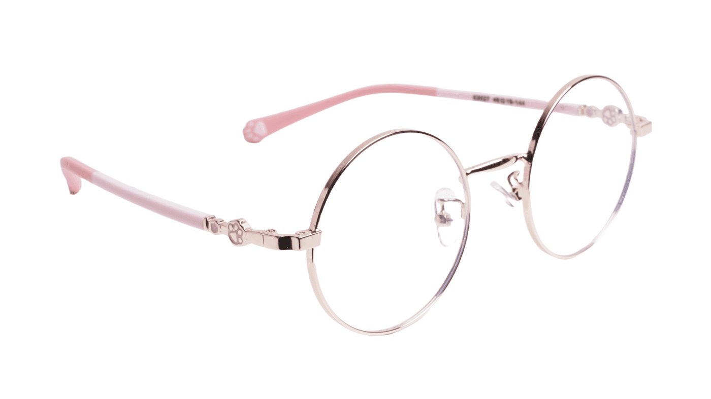 Soigné Kids Small Round Spectacle Frame.Pink&Gold.(4-9)Y-Girl Soigné Kids Small Round Spectacle Frame.Pink&Gold.(4-9)Y-Girl