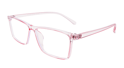 Soigné Female Rectangular Spectacle Frame.Light Pink-Large