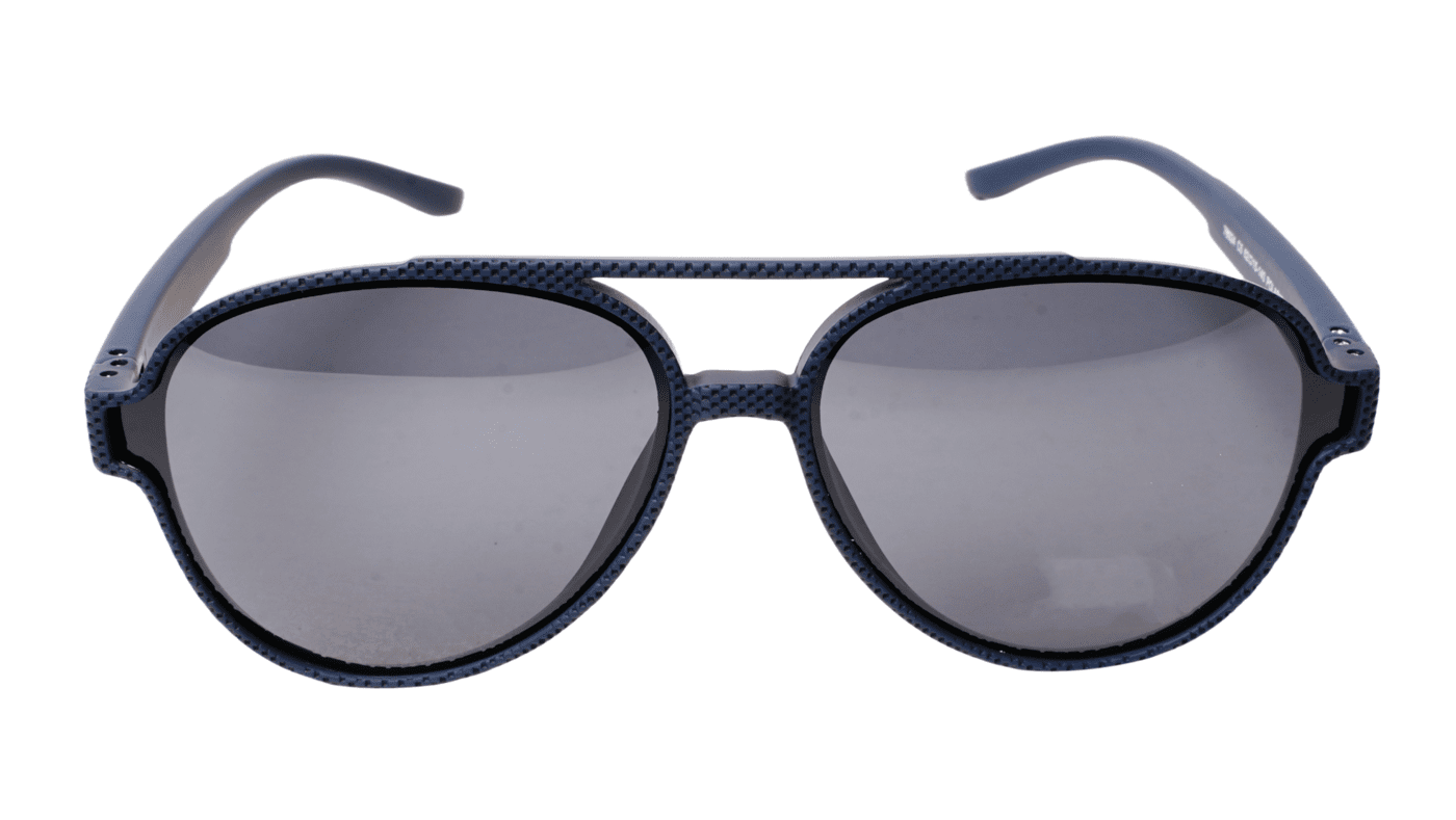 Soigné Unisex Large Aviator Sunglasses.Black&Blue Soigné Unisex Large Aviator Sunglasses.Black&Blue