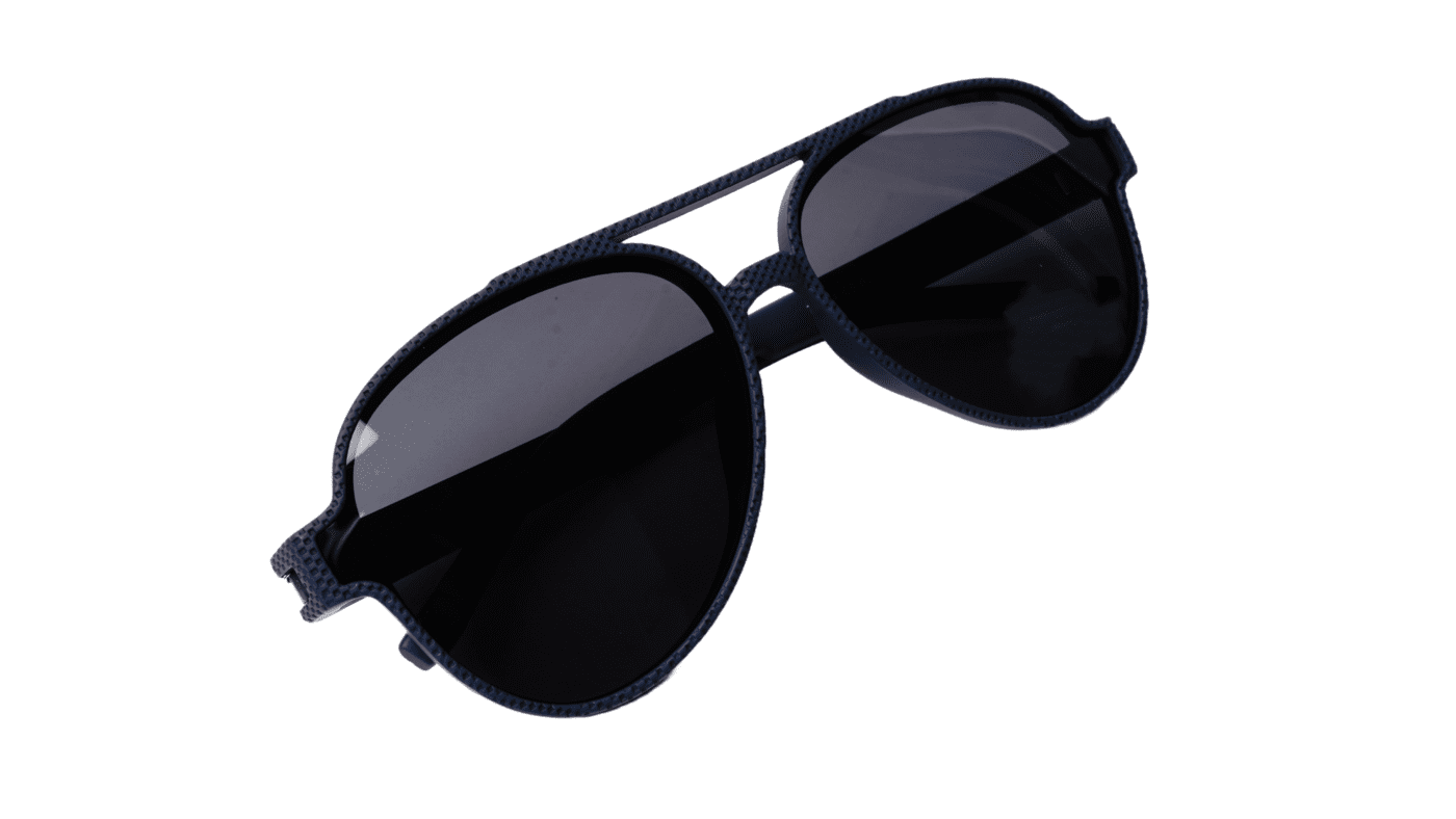 Soigné Unisex Large Aviator Sunglasses.Black&Blue Soigné Unisex Large Aviator Sunglasses.Black&Blue