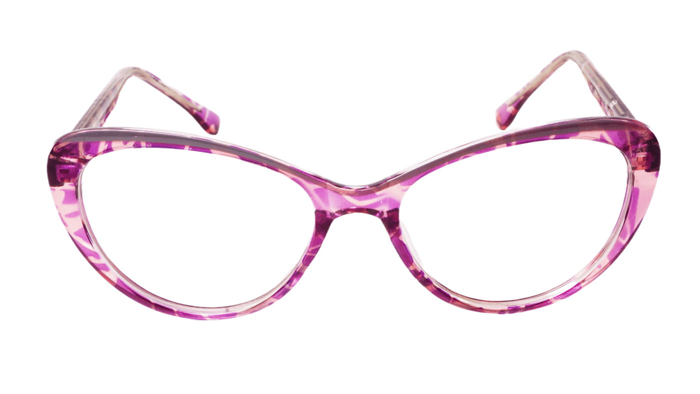 Soigné Female Large Cat Eye Spectacle.Purple&Transparent Soigné Female Large Cat Eye Spectacle.Purple&Transparent