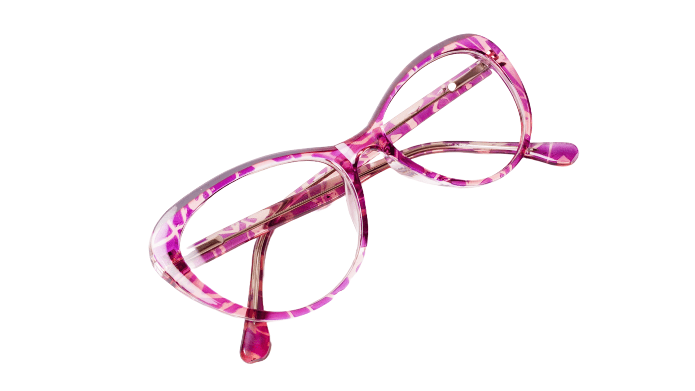 Soigné Female Large Cat Eye Spectacle.Purple&Transparent Soigné Female Large Cat Eye Spectacle.Purple&Transparent