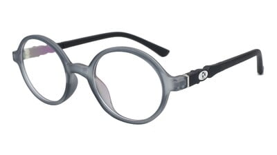 Baby Boys Round Spectacle Frame. Matte Grey Color Frame. AGE-(3-8Years)