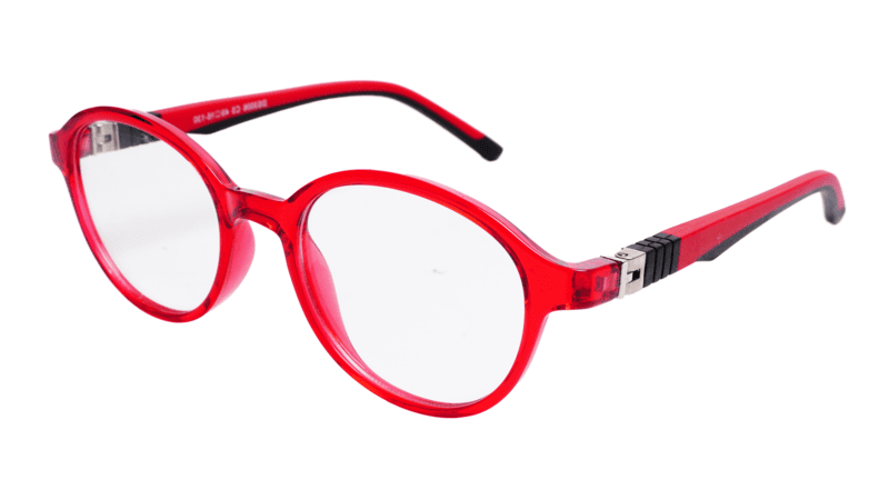 Soigné Kids Small Round Spectacle Frame.Red&Black.(4-11)Yr-Unisex Soigné Kids Small Round Spectacle Frame.Red&Black.(4-11)Yr-Unisex