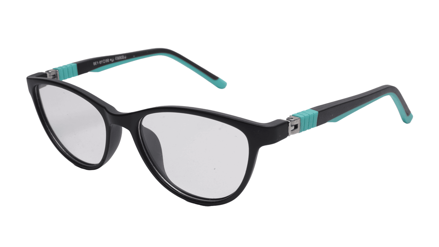Soigné Kids Small Cateye Spectacle Frame.Black&Green(7-13)Y-Girl Soigné Kids Small Cateye Spectacle Frame.Black&Green(7-13)Y-Girl