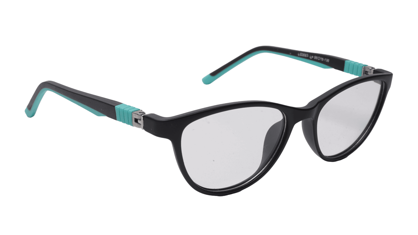 Soigné Kids Small Cateye Spectacle Frame.Black&Green(7-13)Y-Girl Soigné Kids Small Cateye Spectacle Frame.Black&Green(7-13)Y-Girl