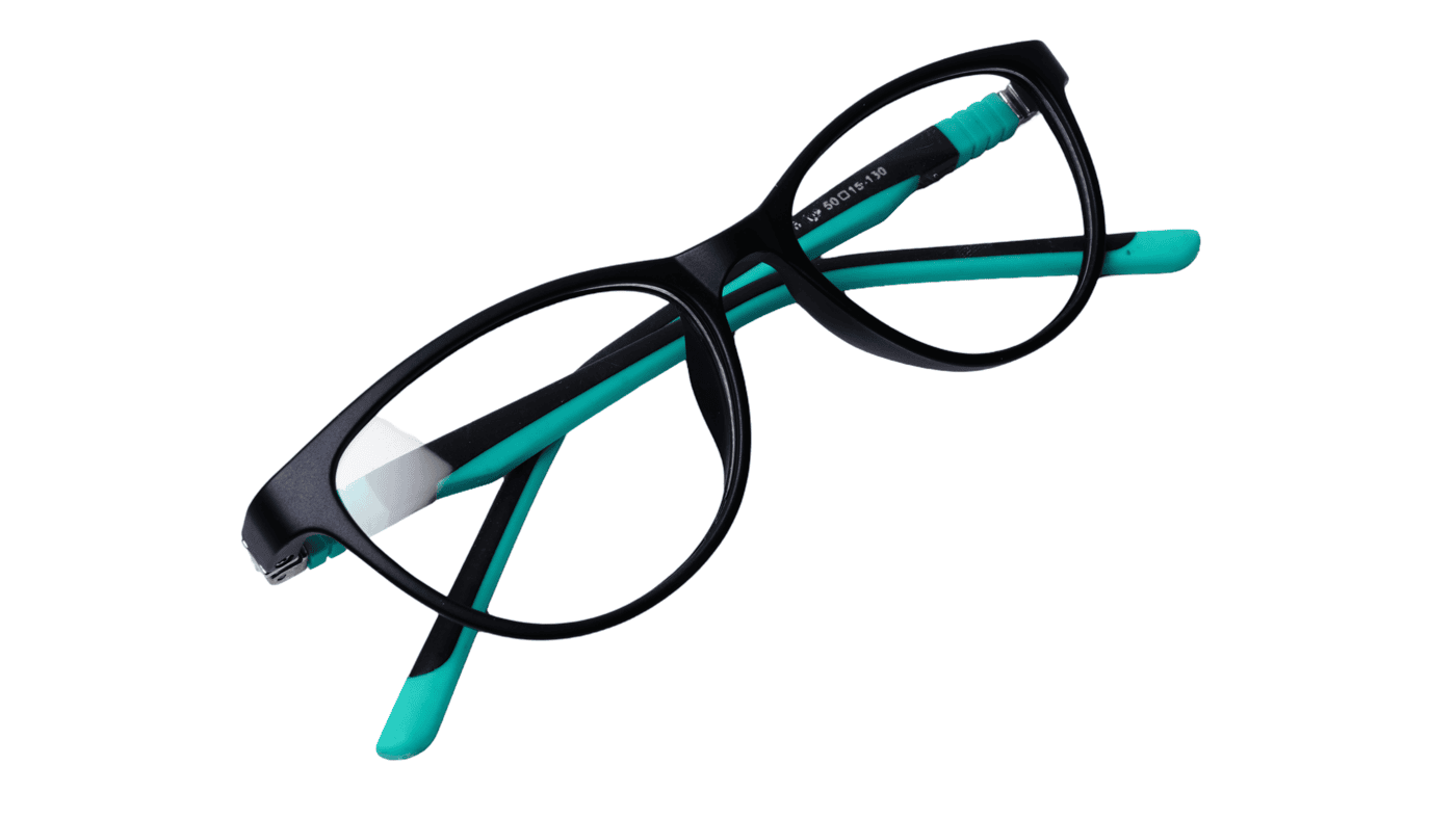Soigné Kids Small Cateye Spectacle Frame.Black&Green(7-13)Y-Girl Soigné Kids Small Cateye Spectacle Frame.Black&Green(7-13)Y-Girl