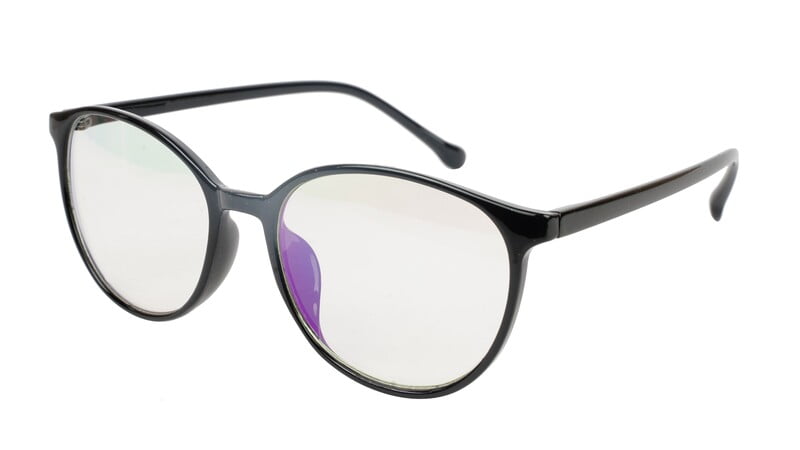 Unisex Oversized Round Spectacle Frame. Matte Black Frame Unisex Oversized Round Spectacle Frame. Matte Black Frame