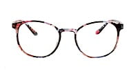 Round Medium Spectacle Frame For Girls&Women. Floral Print Frame