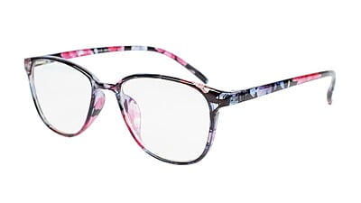 Female Large Rectangular Spectacle Frame. Floral Frame