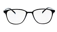 Unisex Full Rim Large Rectangular Spectacle Frame. Glossy Black Frame