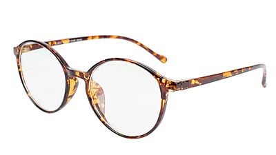 Unisex Medium Full Rim Round Spectacle Frame. Leopard Frame