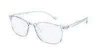 Unisex Large Rectangular Spectacle Frame. Light Grey Frame