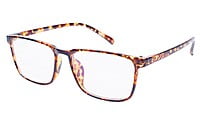 Unisex Full Rimmed Large Rectangular Spectacle Frame. Leopard Frame