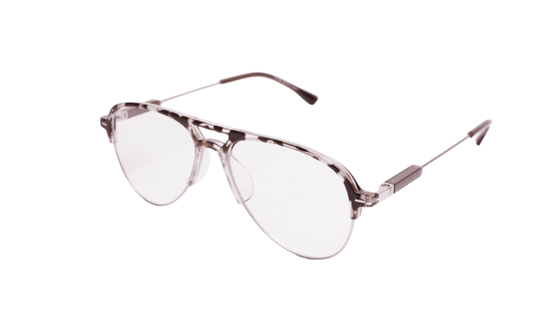 Soigné Unisex Large Half Rim Aviator Spectacle Frame.Leopard Soigné Unisex Large Half Rim Aviator Spectacle Frame.Leopard