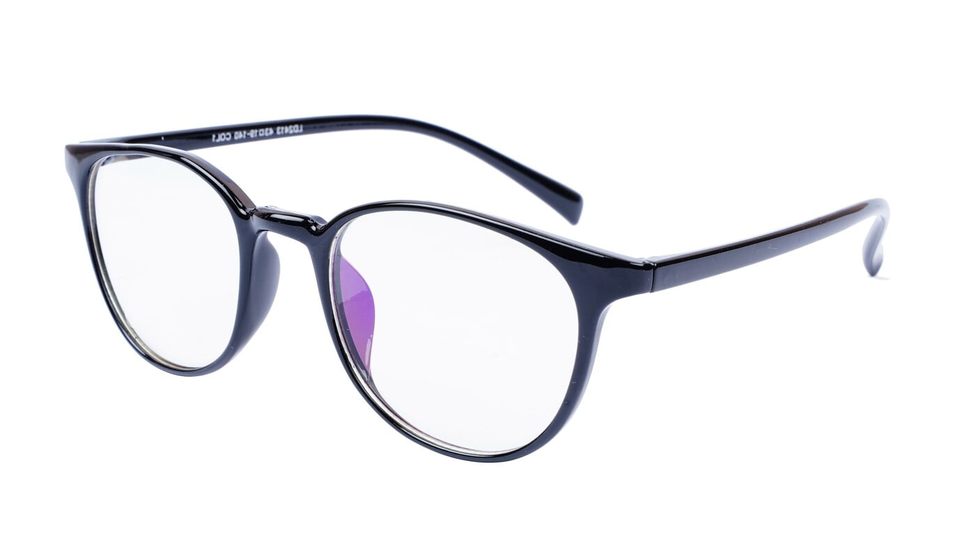 Unisex Medium Full Rim Round Spectacle Frame. Matte Black Unisex Medium Full Rim Round Spectacle Frame. Matte Black