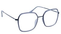 Unisex Oversized Spectacle Frame. Black & Grey Color Composite Frame