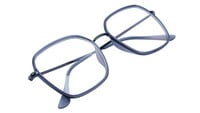 Unisex Oversized Spectacle Frame. Black & Grey Color Composite Frame