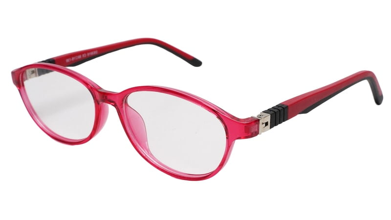 Soigné Kids&Teens Oval Spectacle Frame.Red&Black.(10-14)Y-Unisex Soigné Kids&Teens Oval Spectacle Frame.Red&Black.(10-14)Y-Unisex