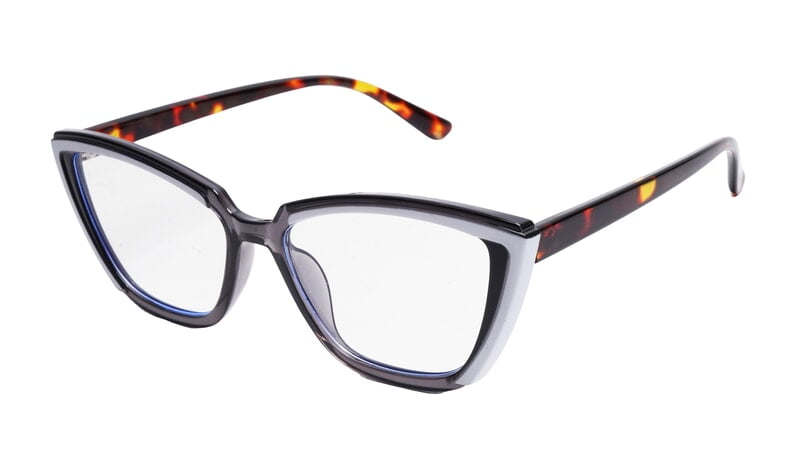 Soigné Female Large Cat Eye Spectacle Frame.Multicolor Frame Soigné Female Large Cat Eye Spectacle Frame.Multicolor Frame