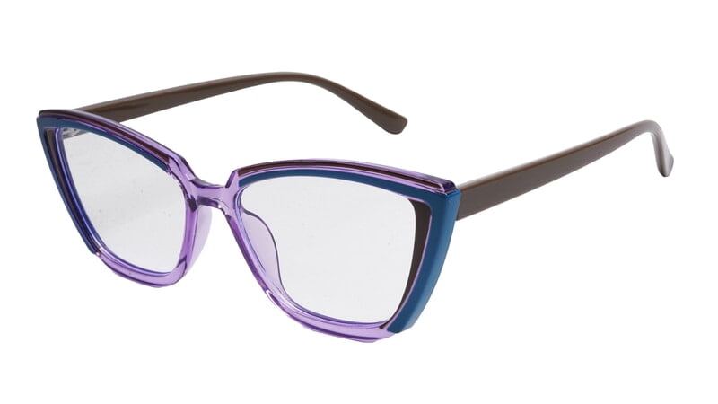 Soigné Female Large Cat Eye Spectacle Frame.Multi Color Soigné Female Large Cat Eye Spectacle Frame.Multi Color