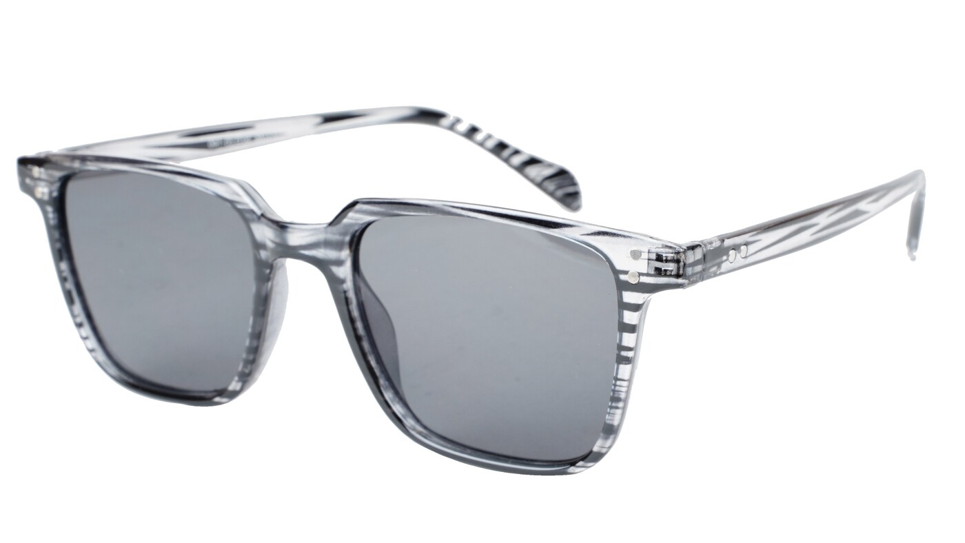 Unisex Medium Square Sunglasses. Black & Transparent Frame. Unisex Medium Square Sunglasses. Black & Transparent Frame.
