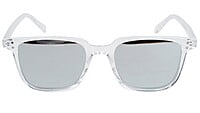 Unisex Medium Square Sunglasses. Transparent Frame.