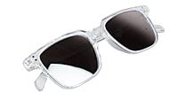 Unisex Medium Square Sunglasses. Transparent Frame.