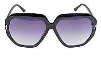 Female Oversized Sunglasses. Black Color Frame.