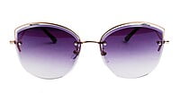 Female Oversize Sunglasses. See Through Brown Lens