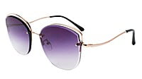 Female Oversize Sunglasses. See Through Brown Lens