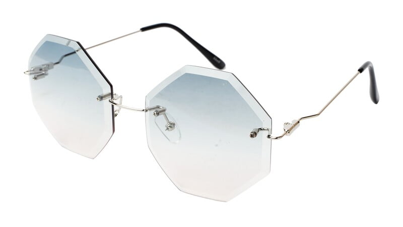 Rimless Oversized Octagon Sunglasses For Girls & Women Rimless Oversized Octagon Sunglasses For Girls & Women